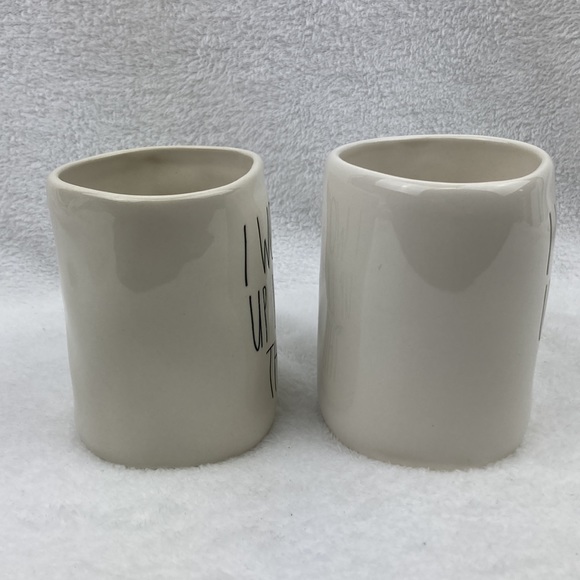 Rae Dunn Artisan Stoneware I Woke Up Like This Coffee Mugs Set of 2 - Picture 5 of 10